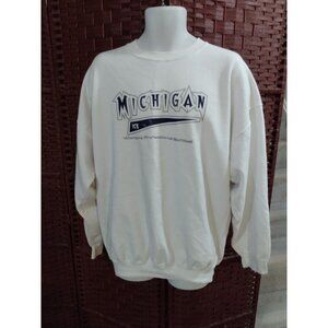 Vintage Defunct Michigan Ice Women's Professional Softball Sweatshirt Adult XXL
